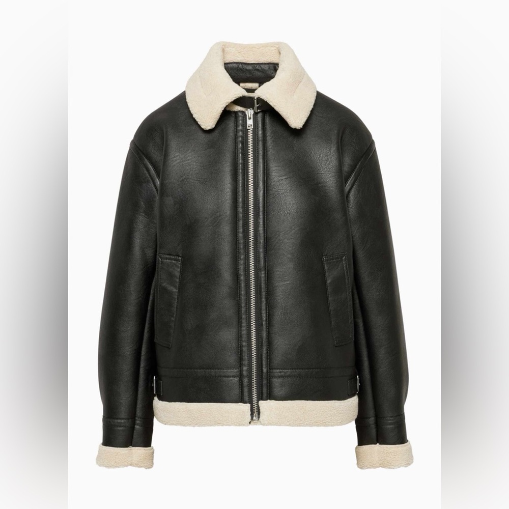 Aritzia Wilfred Collins faux shearling jacket, Small, BNWT